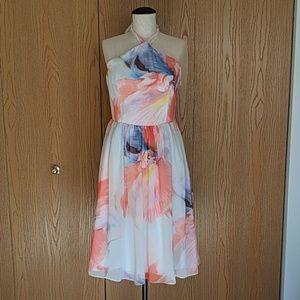 WHBM Floral Halter Dress